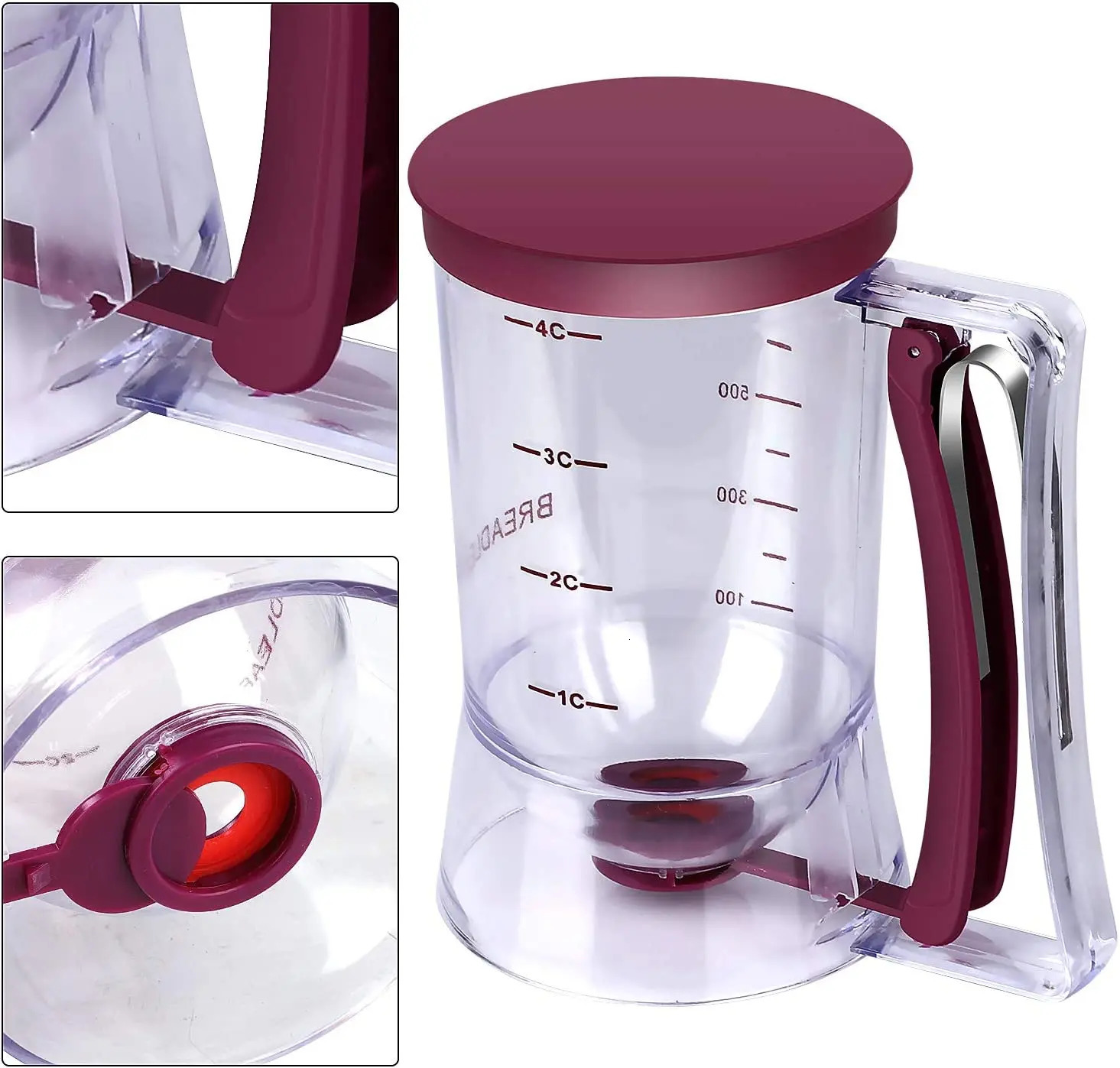 Other Bakeware Batter Separator Cupcakes Pancakes Cookie Cake Waffles Dispenser cookie separator batter Cream Speratator Cup Measuring 231017