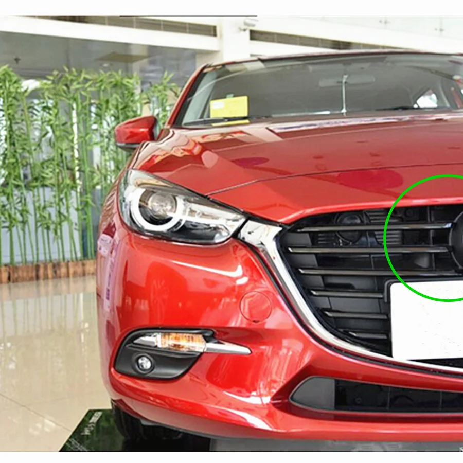 Utor28 Car Accessories 50-716 Mascot Badge Emblem Ornament Body Parts Front Bumper Grille Symbol With Bracket For Mazda 3 Axela 2016-2018 BN