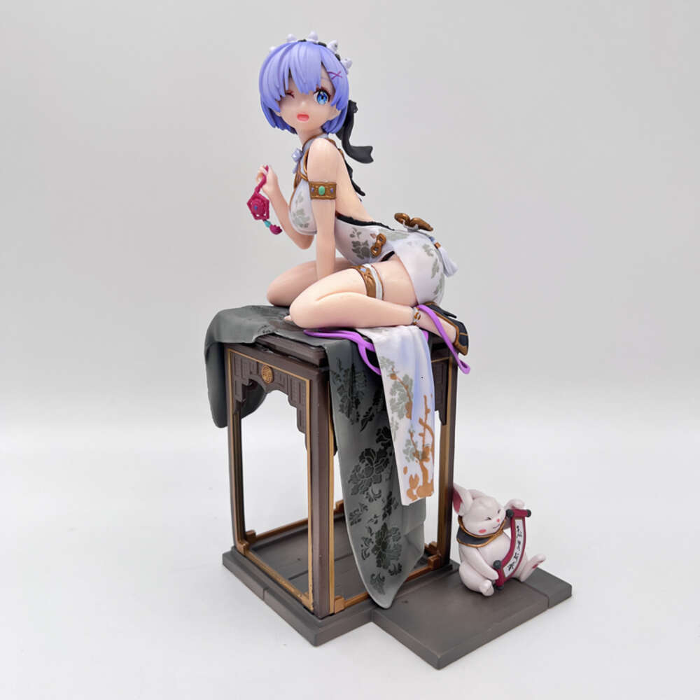 Finger Toys 22cm Kdcolle Re:zero Emilia/rem Sexy Anime Girl Figure Re:zero Starting Life in Another World Action Figure Adult Model Doll Toy