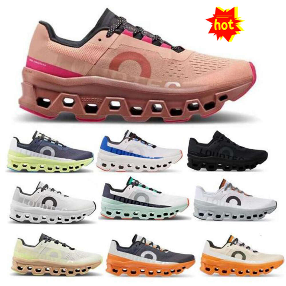 Hotcake Onclouds Cloudmonster Running Shoes Men Women Cloud Monster Fawn Turmeric Iron Hay Cream Dune 2023 Trainer Sneaker Size 5.5 - 12