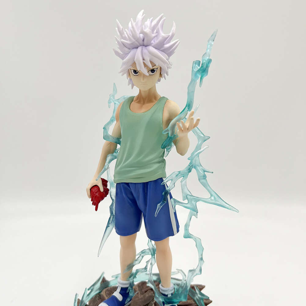 Finger Toys 22cm Hunter X Hunter Anime Figure Killua Zoldyck Action Figure Gon Freecss/kurapika/chrollo Lucilfer Figure Collectible Doll Toy