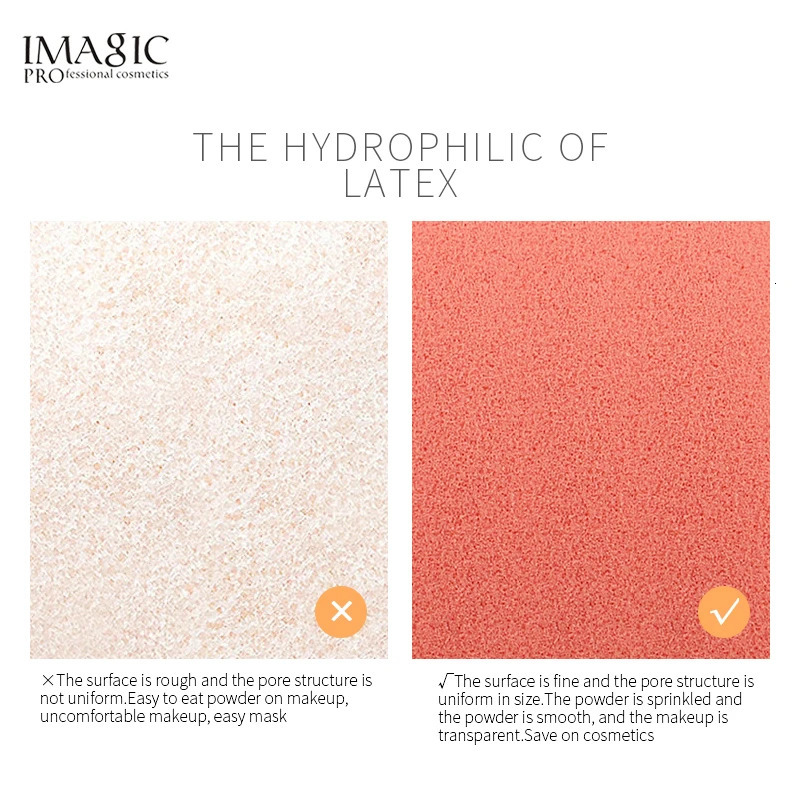 Sponges Applicators Cotton IMAGIC Sponge Makeup Tool Foundation Blush Base Makeup Smooth And Evenly Compliant Beginner Makeup Sponge Cosmeticos 231016