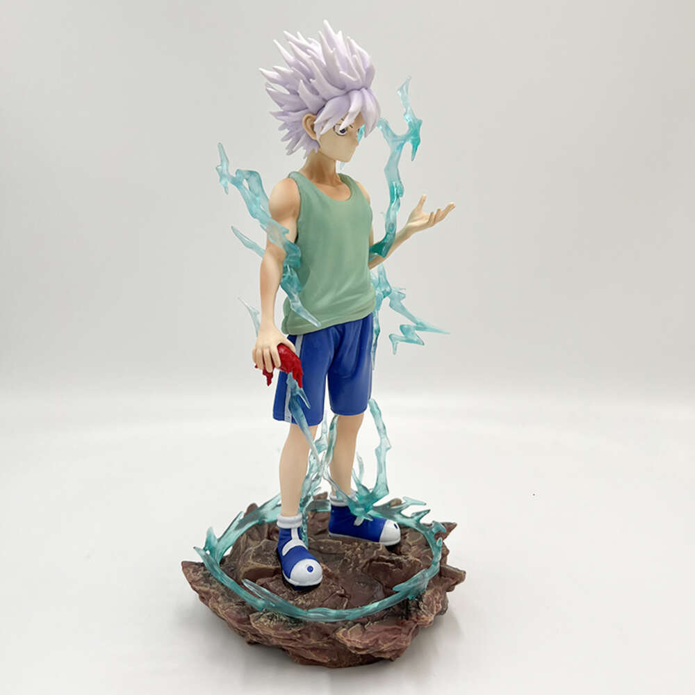 Finger Toys 22cm Hunter X Hunter Anime Figure Killua Zoldyck Action Figure Gon Freecss/kurapika/chrollo Lucilfer Figure Collectible Doll Toy