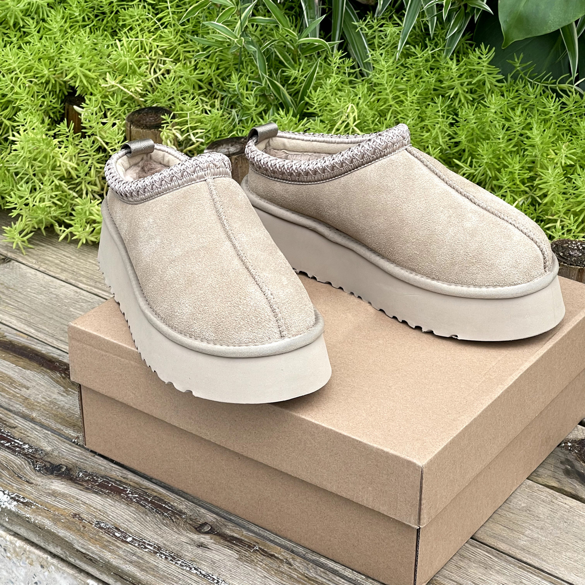 Womens Tazz Slippers Tasman Fur Slides Classic Ultra Mini Platform Boot Mustard Seed Slip-on Les Petites Suede Wool Blend Comfort Winter Designer Booties