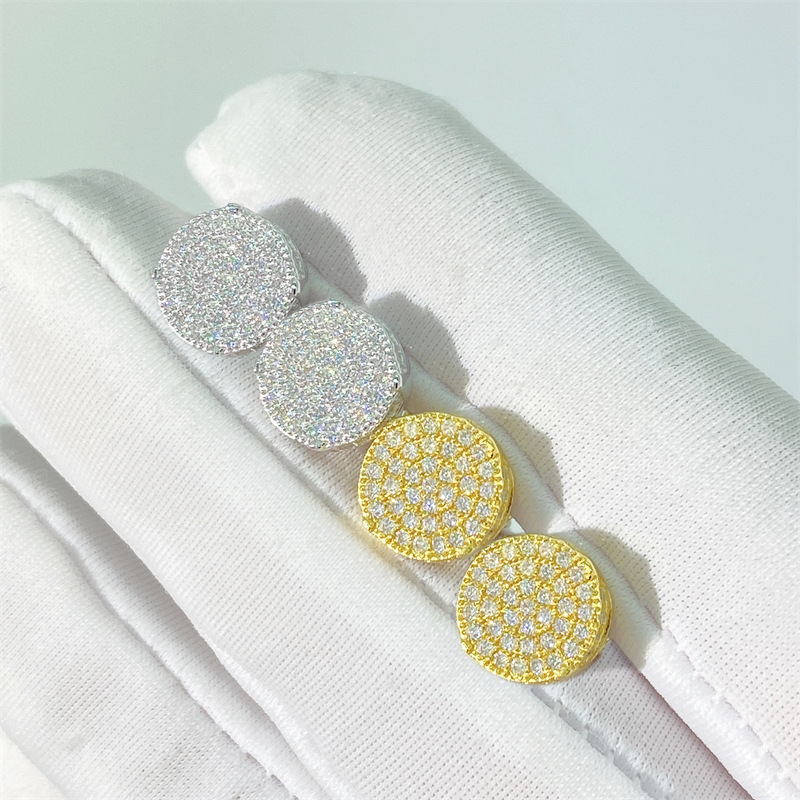 jewelry stud designer for women VVS moissanite earrings pass dia tester sterling sier micro plated platinum wedding earring girl gift