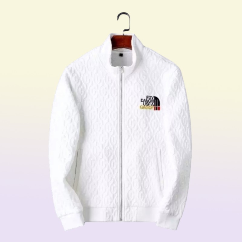 Men039s Tracksuits Casual Suit Spring And Autumn Light Luxury Coat Fashion Embroidered Jacket Trousers Two Piece