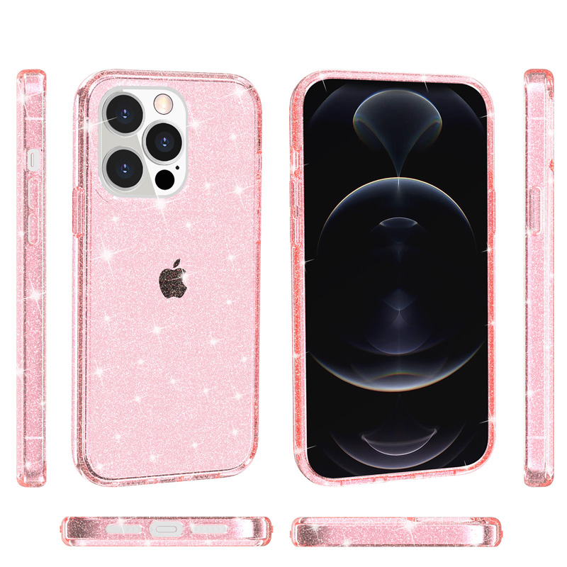 Glitter Sparkle Bling Shockproof Protective Phone Cases for iPhone 15 PRO MAX 14 Samsung S23 S22 ultra
