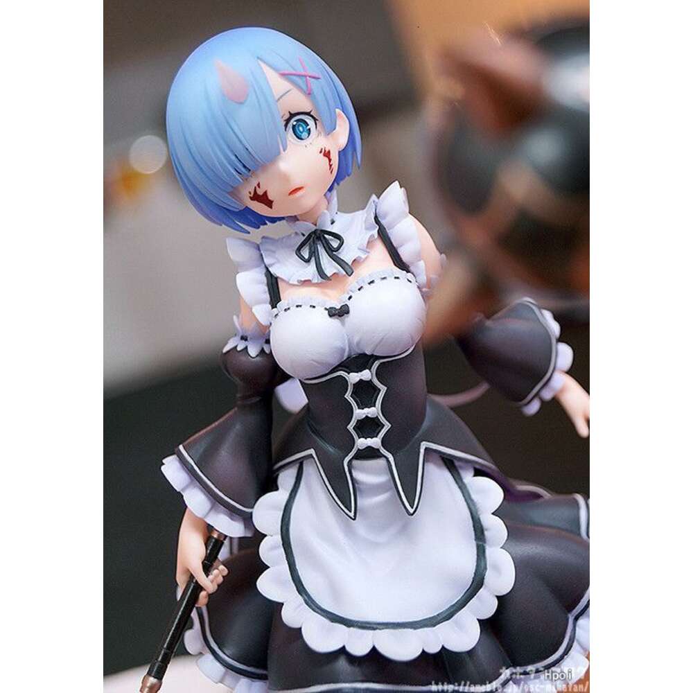 Finger Toys 225mm Anime Figure Re:zero -starting Life in Another World Rem 1/7 Statue Pvc Action Figures Collection Model Toys Doll Gifts
