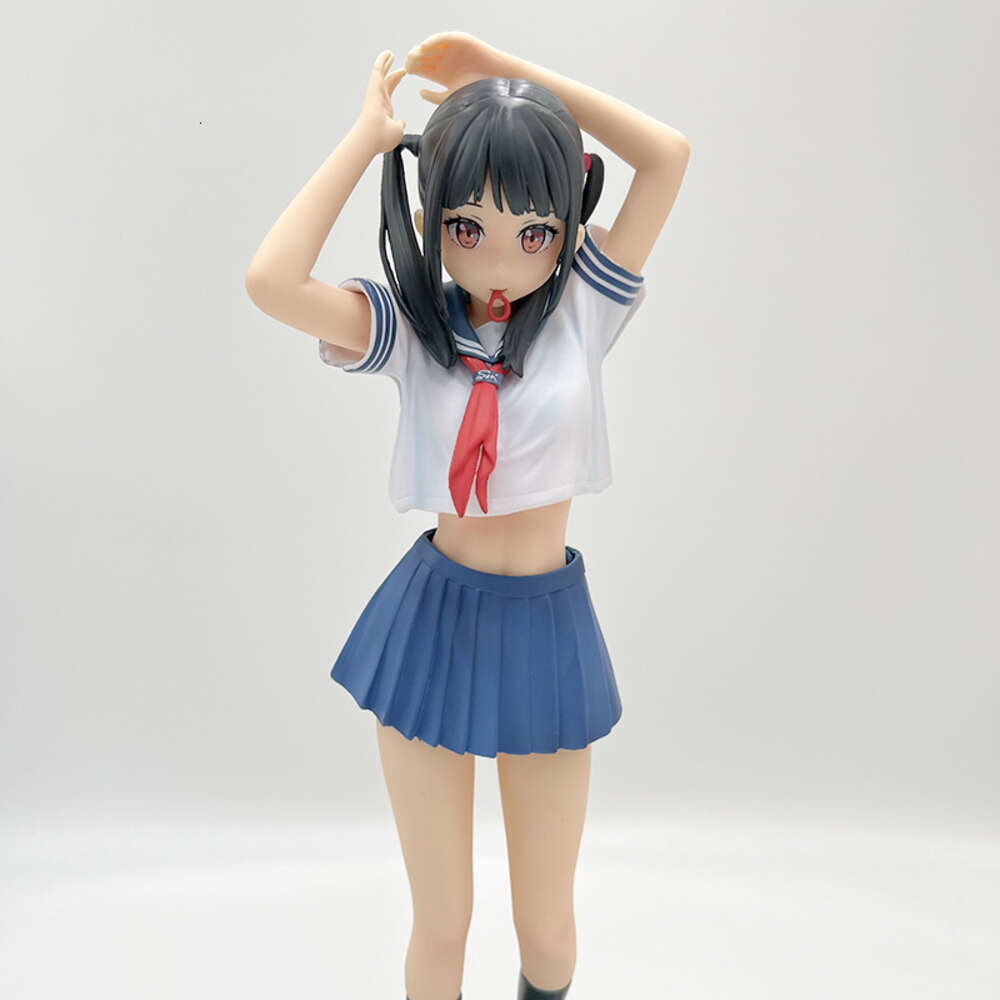 Finger Toys 28cm Kantoku Anime Figure Sailor Fuku No Mannaka Cute Girl Pvc Action Figure Toy Adults Collection Model Doll Gifts