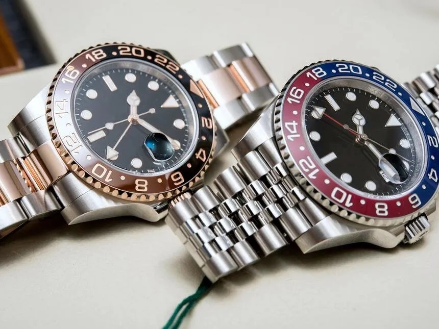 The latest Man watches fully automatic mechanical watch size 40mm stainless Steel Band Ceramic Bezel Hardlex Glass Male Wristwatch 168