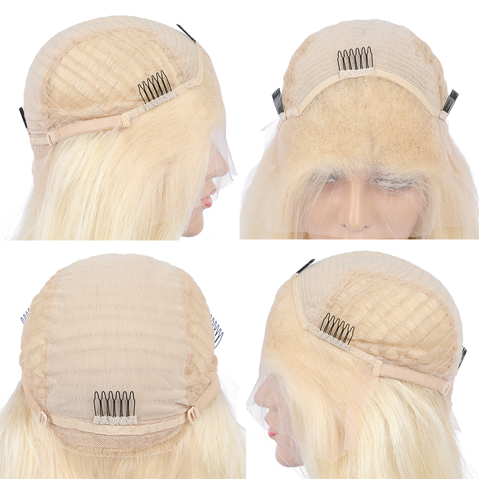 613 HD Lace Frontal Wig Human Hair Wigs Brown Root ombre Blonde Brazilian Virgin 13x4 Glueless Body Wave Synthetic Closure Wigs for Women