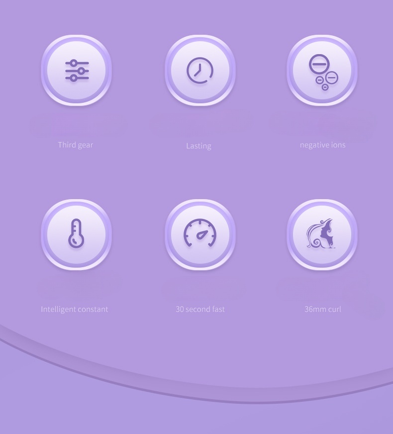 Cat claw French egg roll Curling iron large egg roll artifact water ripple 36mm sheep roll splint Tik Tok with easy curly hair and straight hair dual 