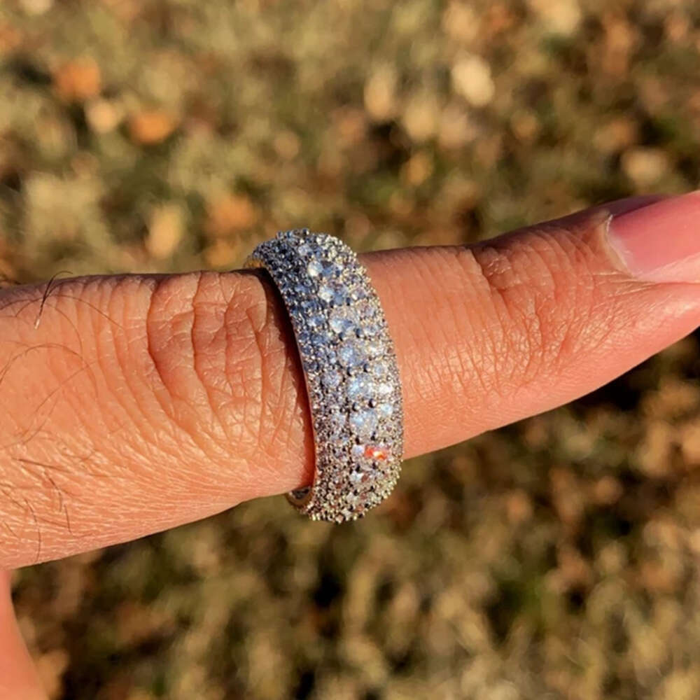 Hip Hop Iced Out Pinky Sterling Sier VVS Dia Moissanite Ring Men