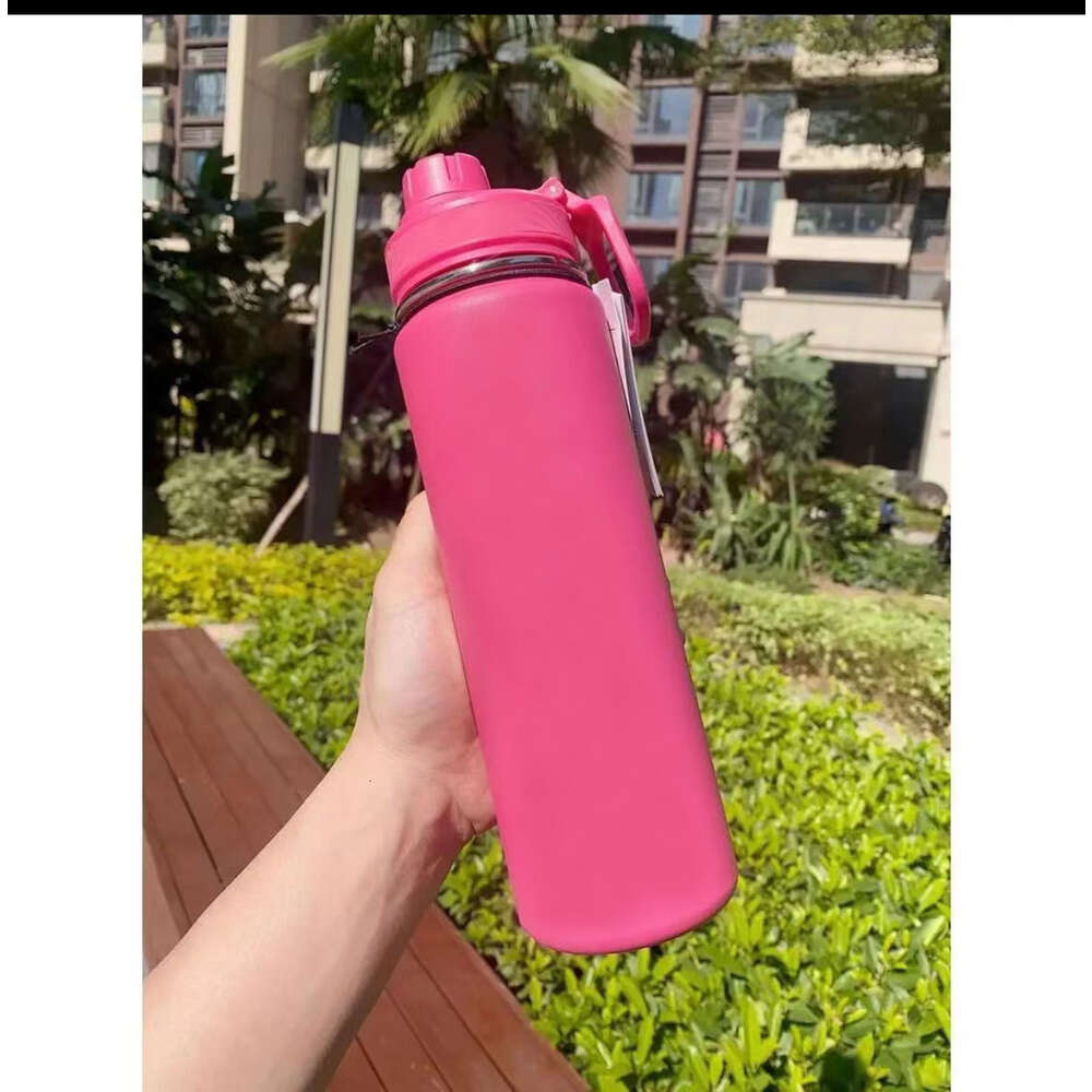 710ml Insulated Water Cup Sport Gym Vacuum Bottles Portable Leakproof Outdoor Cup Stainless Steel Thermos Pure Color
