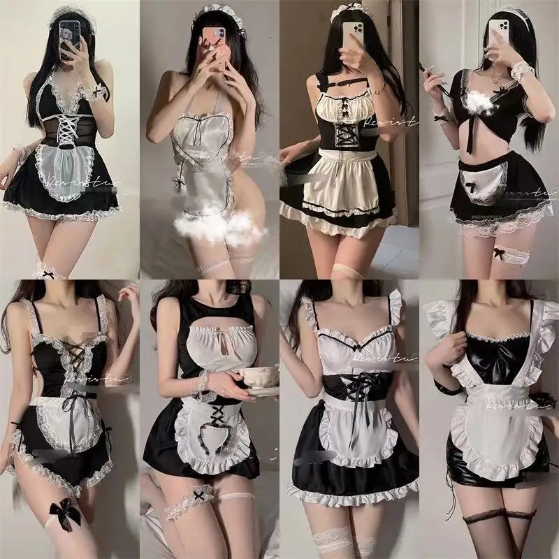 Sexy Pyjamas Japanese Pajama Maid Lolita Apron Role Play Sex Game Seductive Clothing Campus Cute Doll Underwear Erotic Uniform 231017