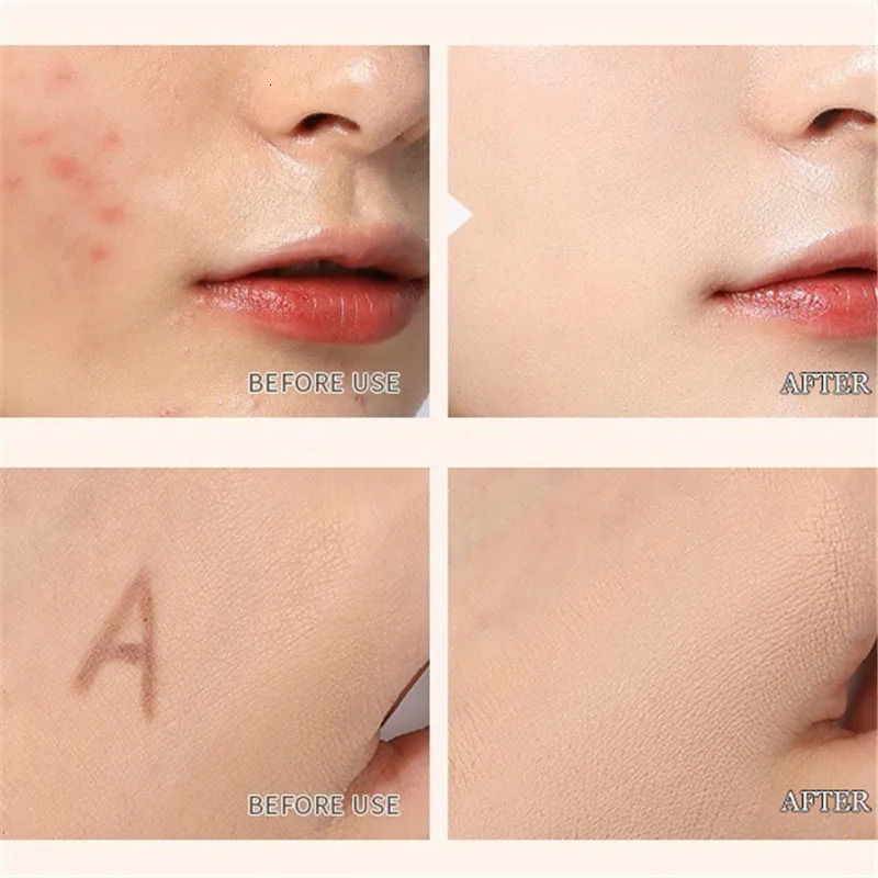 Concealer 12g Natural 3Color Concealer Palette Cover Dark Circles Pores Creamy Texture Concealer Face Liquid Foundation 231016