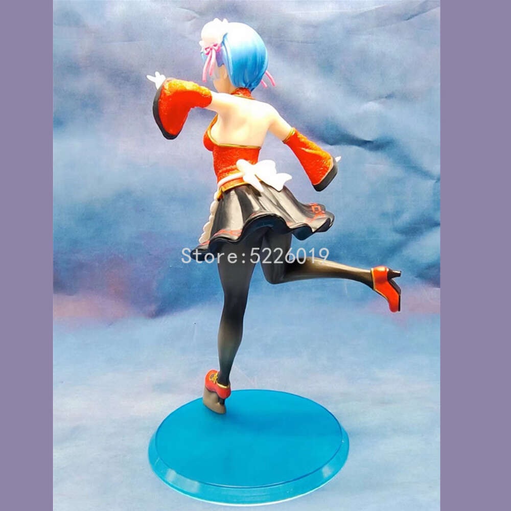 Finger Toys 23cm Re:zero Starting Life in Another World Rem Anime Figure Rem Chinese Style Action Figure Rem Maid Figure Model Doll Toys
