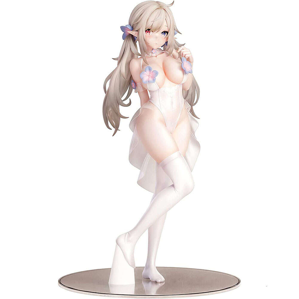 Finger Toys Japanese Girl Anime Figures Pure White Elf Ver. Pvc Action Figure Kawaii Decoration Model Dolls Toy