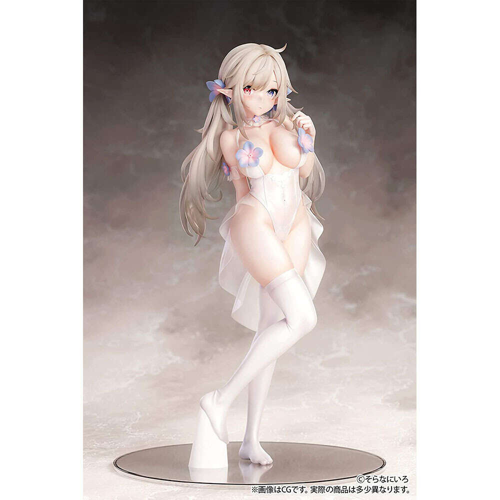 Finger Toys Japanese Girl Anime Figures Pure White Elf Ver. Pvc Action Figure Kawaii Decoration Model Dolls Toy