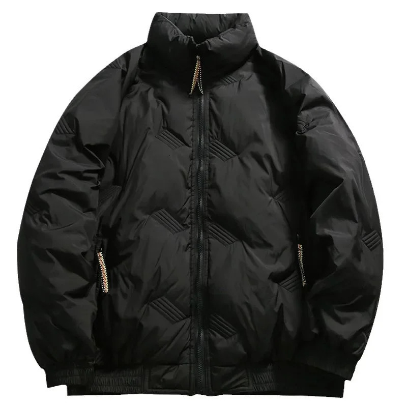 Men's Down Parkas Winter Streetwear Puffer Jacket Men Thicken Warm Stand Collar Coat 2023 Korean Fashion High Street Oversized 231017