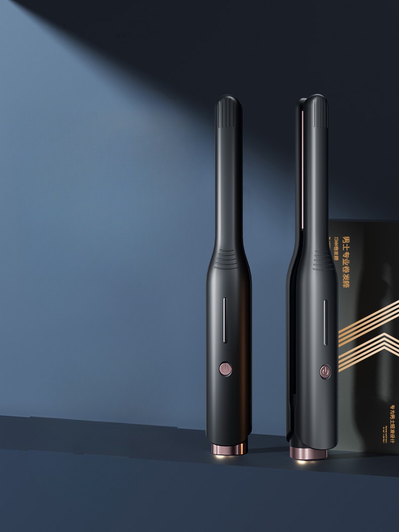 Curling stick men's special splint short hair perm clip dual-purpose hair fluffy automatic negative ion straight clip slender design to master.