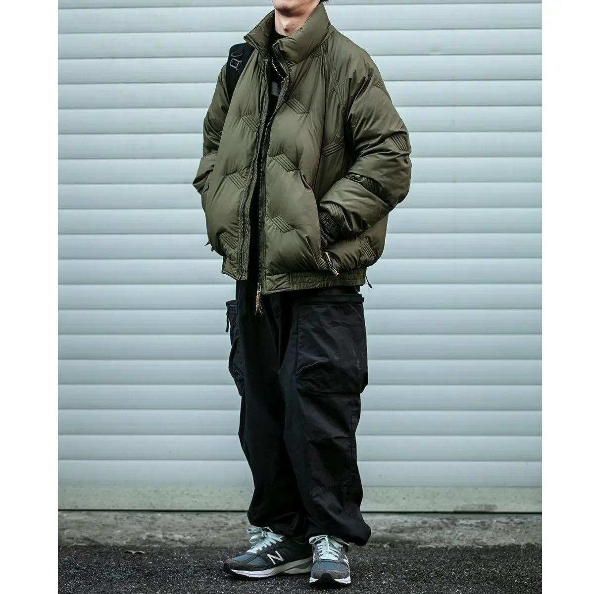 Men's Down Parkas Winter Streetwear Puffer Jacket Men Thicken Warm Stand Collar Coat 2023 Korean Fashion High Street Oversized 231017