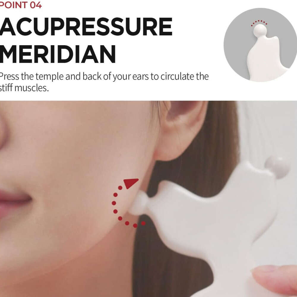 Portable Ceramic Guasha Borad Body Massager Gua Sha Face Lift Slimmer Reduces Puffiness Muscle Relief Relaxing Acupuncture Massage Tool Health Care