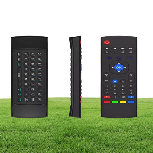 1pcs MX3 X3 T2 No microphone Mini 24GHz Wireless Gyroscope Keyboard Air Mouse Remote GSensor Gyroscope For STB Android TV BOX
