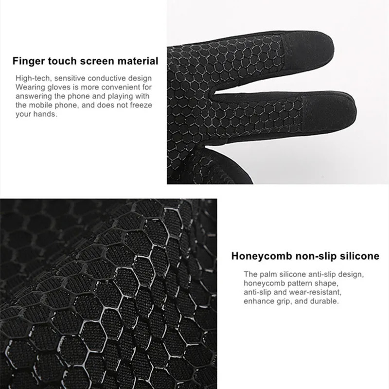 Sports Gloves Winter Gloves Touch Screen Windproof Waterproof Thermal Gloves For Men Women Winter Gloves 231018