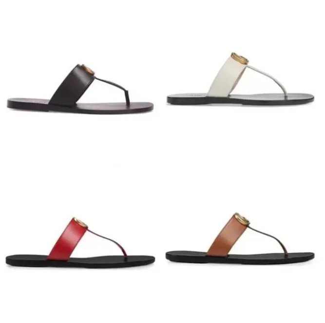 Designer woman G Slippers men slipper Gear bottoms Flip Flops women luxury sandals fashion causal flip flop size 35-42 with box