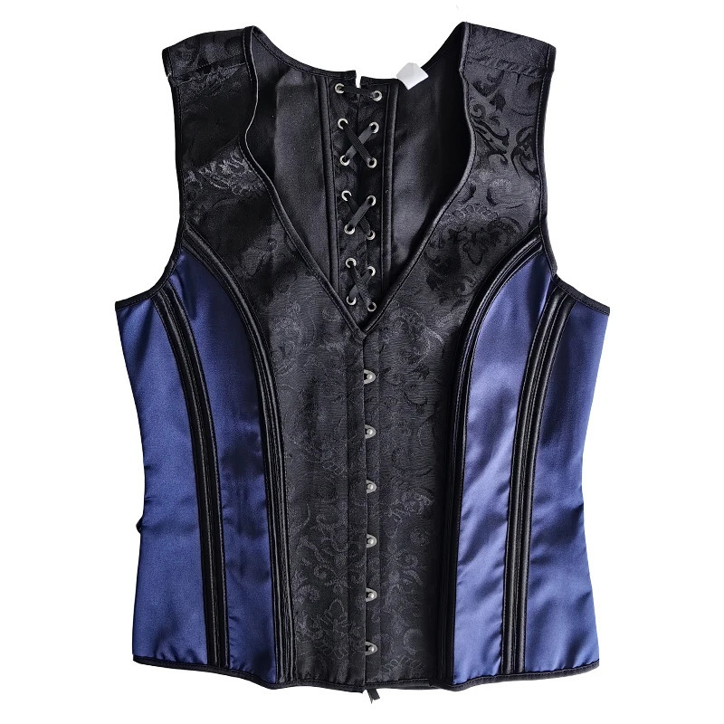 Waist Tummy Shaper Men's Corset Tight Tops Male Corset Vest Flat Abdominal Fat Waist Girdle Push Up Body Shaper With Bones Tank Tops Costume 2310