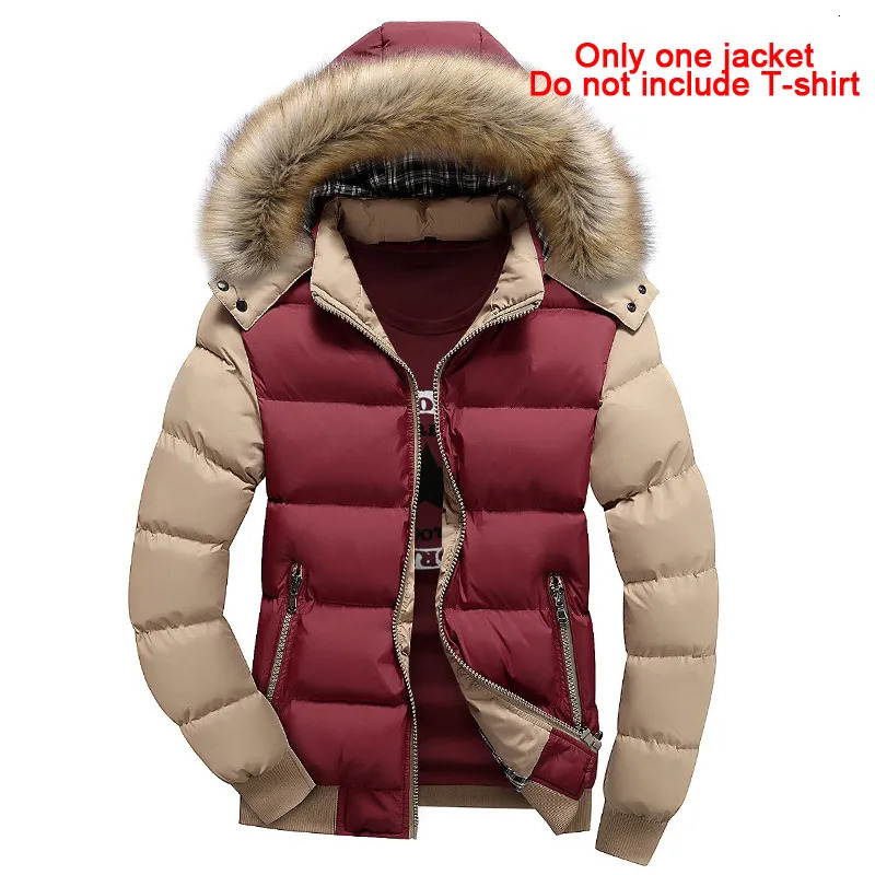 Men's Down Parkas 2023 Winter Jacket Mens Windbreaker Hooded Jackets Hoodies Parka Coat Outerwear Men Clothing jaqueta masculino MY132 231017