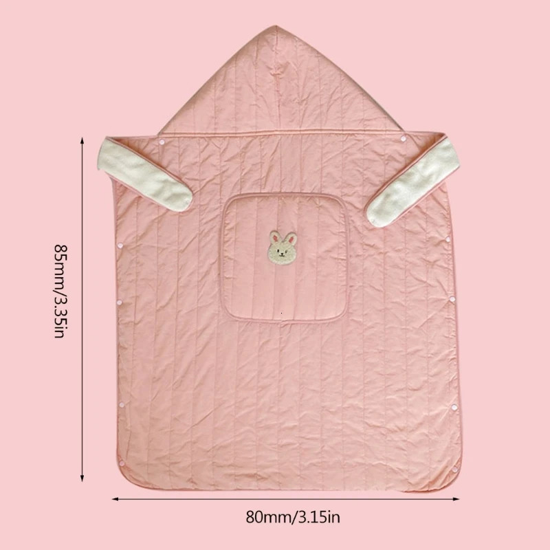 Quilts Stroller Winter Swaddle Blanket Wrap Sleeping Bag for Baby Breathable Outerwear Cloak Blanket Toddler Warm Bedding Quilt 231017