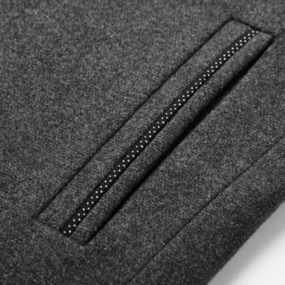 Men's Wool Blends Blend Coat Men Winter Fashion 39S Wild Overcoat Male Thicken Keep Warm Jackets Trench Outerwear Stand Collar 231017