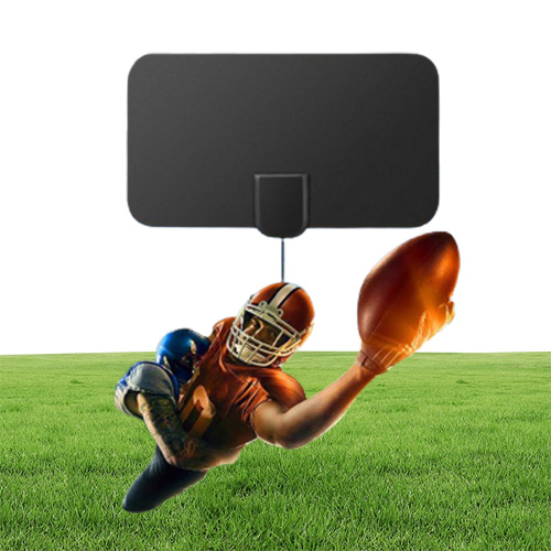 980 Miles 4K Digital HDTV Indoor TV Antenna for Signal Booster TVs Radius Connector Surf Fox Antena DTV Antennas Aerial Black
