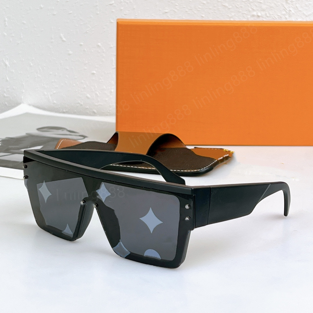 hot designer Letter print lens Sunglasses men sunglasses Style Anti-Ultraviolet Retro Shield Lens Plate Square One-Piece Full Matte Frame Fashion Eyeglasses