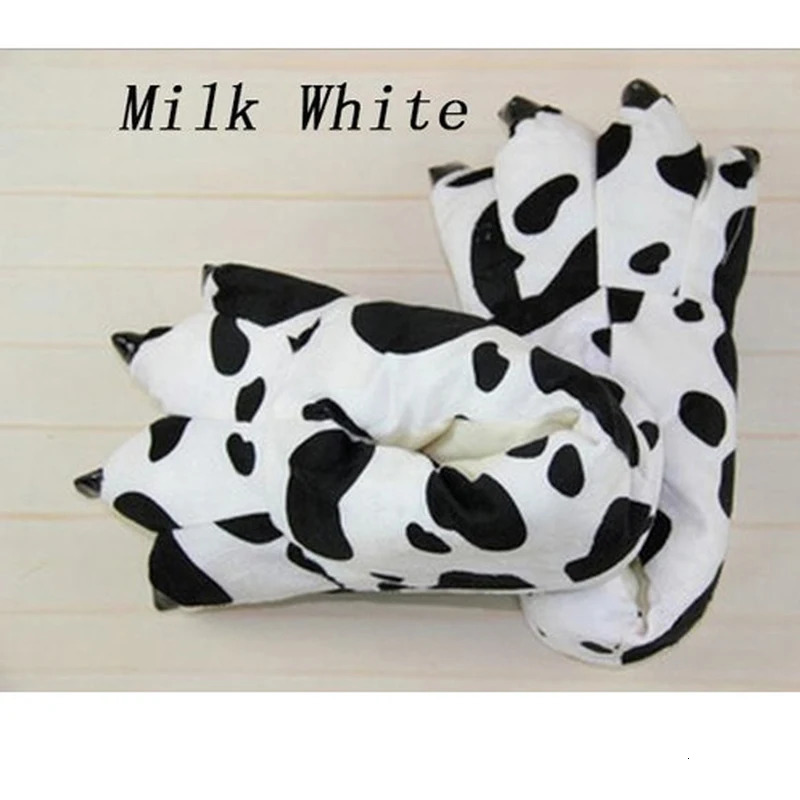 Slippers Winter Warm Soft Indoor Floor Slippers Women Men Children Shoes Paw Funny Animal Christmas Monster Dinosaur Claw Plush 231017