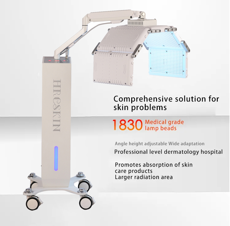 Risk-free Painless Photodynamic Therapy Skin Improvement Tightening Anti-wrinkle Anti-aging Beauty Salon with 4 Colors 1830 Lamp Beads