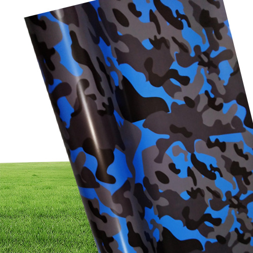 Arctic Blue Snow Camo Car Wrap With Air Release Gloss Matt Camouflage covering Truck boat graphics self adhesive 152X30M