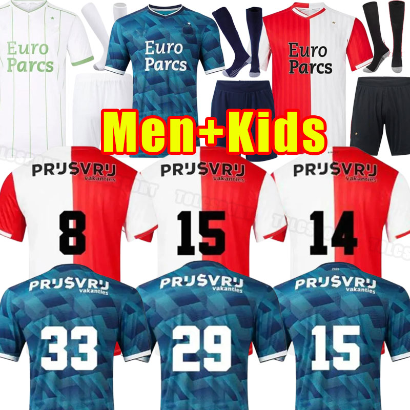 23 24 FeyENooRdS Fourth GIMENEZ Soccer Jerseys Voetbal men Kids Kits 2023 2024 Football Shirt Home Away AYASE STEMGS Maillot TIMBER DILROSUN HANCKO Paixao TRAUNER