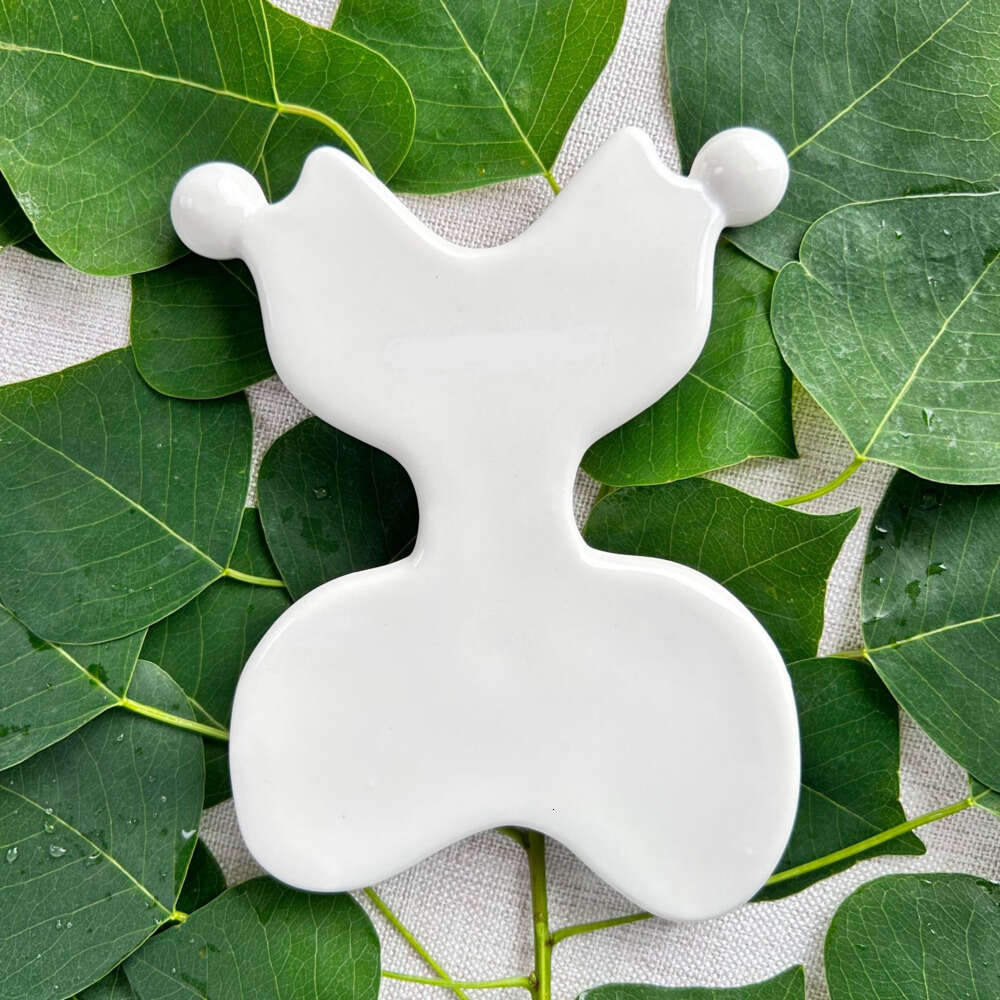 Portable Ceramic Guasha Borad Body Massager Gua Sha Face Lift Slimmer Reduces Puffiness Muscle Relief Relaxing Acupuncture Massage Tool Health Care