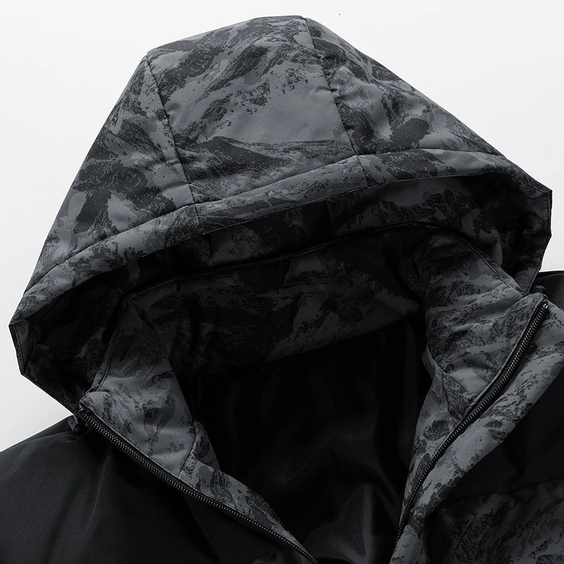 Men's Down Parkas 2023 Winter Jacket Windproof Short Camouflage Puffer Coats Men Anorak Overcoat Outdoor Male Hooded Windbreaker 231018