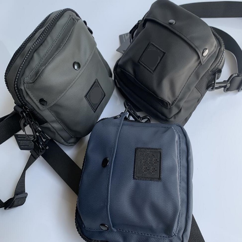 Men Single Shoulder Crossbody Small multi-function Bag Cell Phone Bag Single Lens Tote Bag Chest Packs Waist Bags Black Blue grey