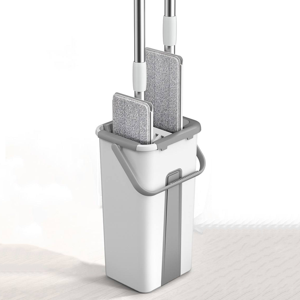 Magic Squeeze With Flat Bucket Rotating Mop For Wash or House Home Cleaning Cleaner Easy