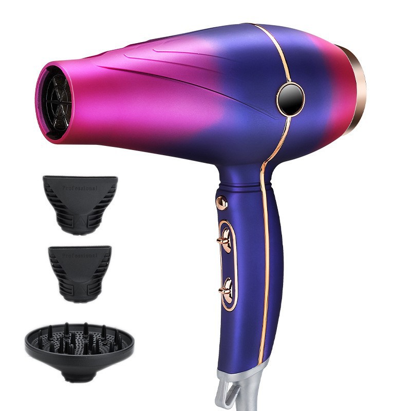 Classic high power dresser and hair salon with long wire EU plug real 2000 w high-power professional hair dryer with a variety of optional quality ass