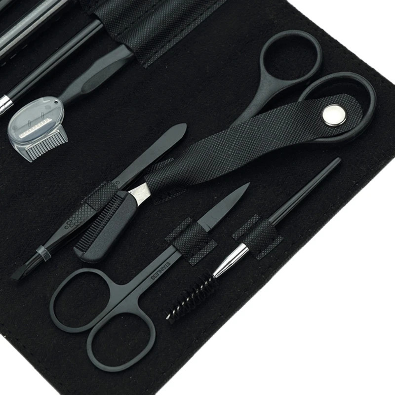 Eyebrow Trimmer Eyebrow Kit 8in1 Multipurpose Brow Shaper Grooming Trimming Set Eyebrow Tweezers Razor Pencil Scissors and Brush 27RC 231017