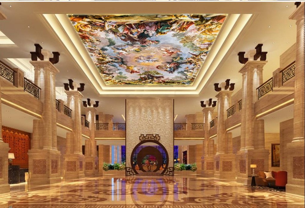 Angel wallpaper mural Custom photo wallpaper Large 3D Stereo romantic ceiling 3d wall murals wallpaper