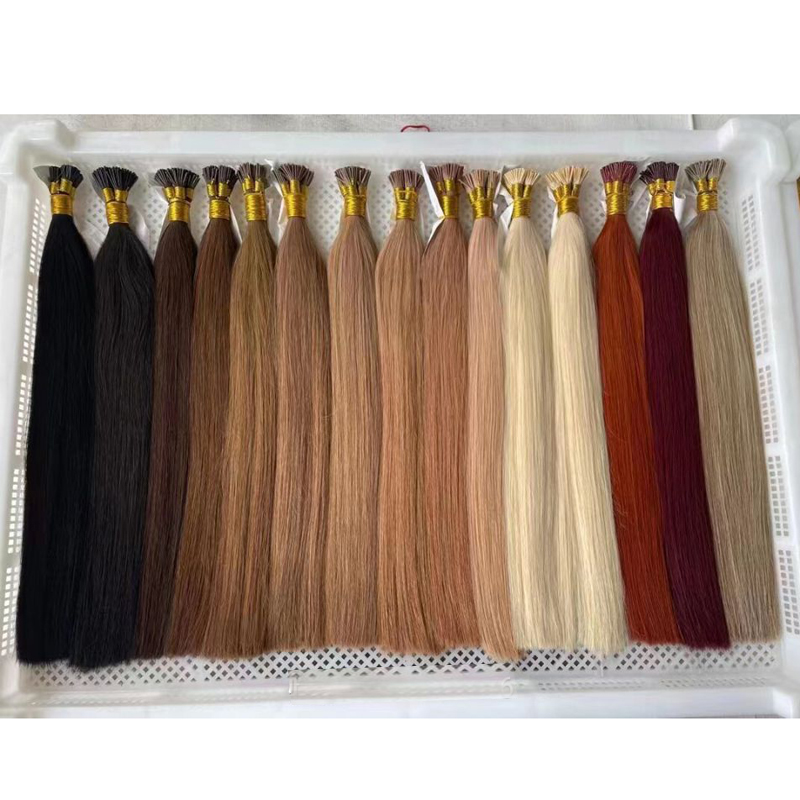 Remy Stick I Tip Human Hair Extensions Pre-bonded Hair Extensions Virgin Hair 16-26 Inch 1g/strand Pre Bonded Fusion Natural Italian Keratin Capsule H