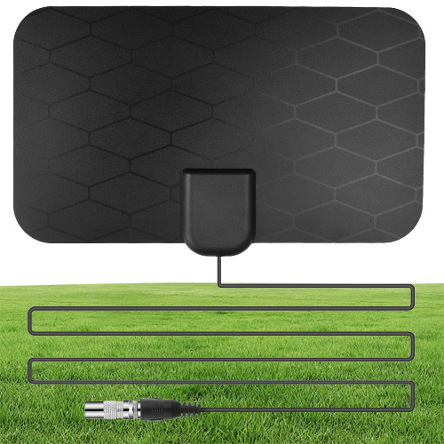 Protable 4K Digital 1080p DVBT2 TV Antenna Booster 50 Miles HDTV For RV Outdoor Indoor Car Antenna