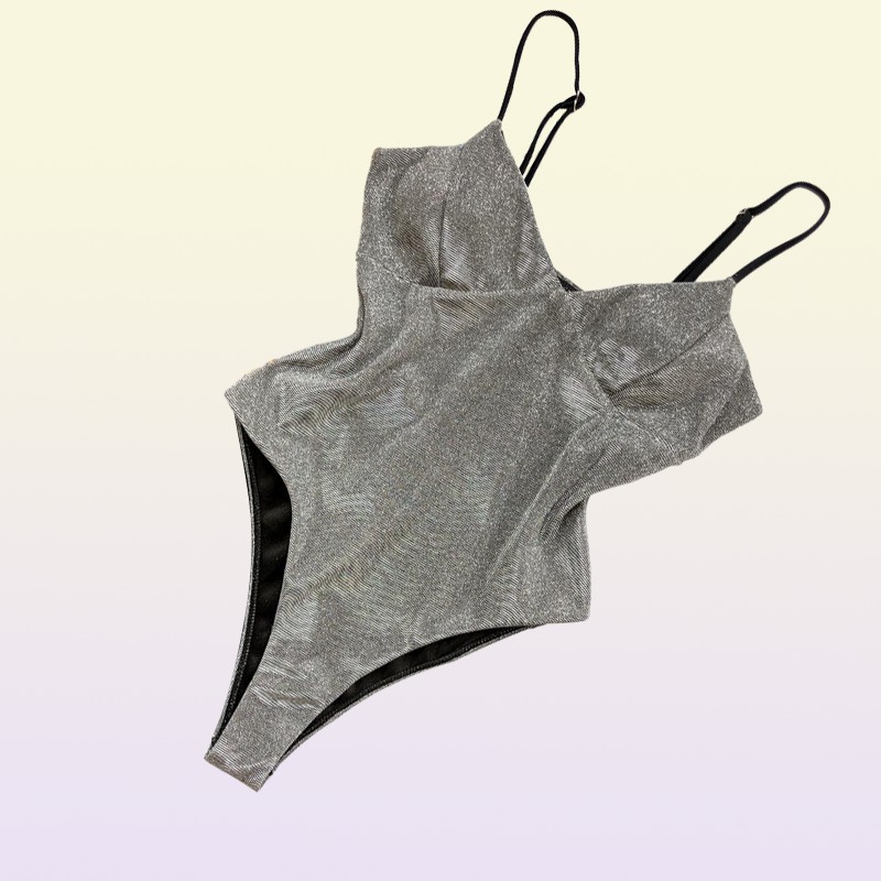 Mix 6 Colors Swimsuit Sexy Shiny High Cut Push Up One Piece Swim Wear Women Swimwear Female Monokini Bather Bathing Suit Lady